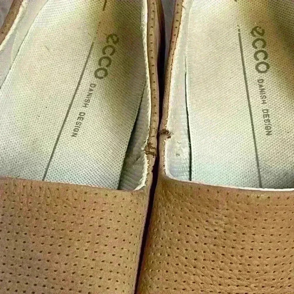 Ecco Gillian suede slip on loafer brown suede with rubber sole EU size 39 - Picture 6 of 8